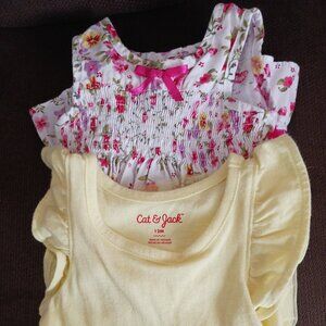 Two Sundresses, Size 12 Mo., Blueberi Boulevard; Cat & Jack